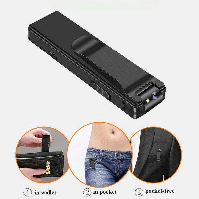 Premium Magnetic 1080P Digital Recorder with Zinc Alloy Casing, Versatile Mounting, and Long Battery Life