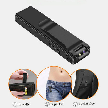 Premium Magnetic 1080P Digital Recorder with Zinc Alloy Casing, Versatile Mounting, and Long Battery Life