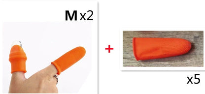 Premium Silicone Finger Guard with Stainless Steel Blade for Effortless Vegetable, Fruit, and Herb Harvesting