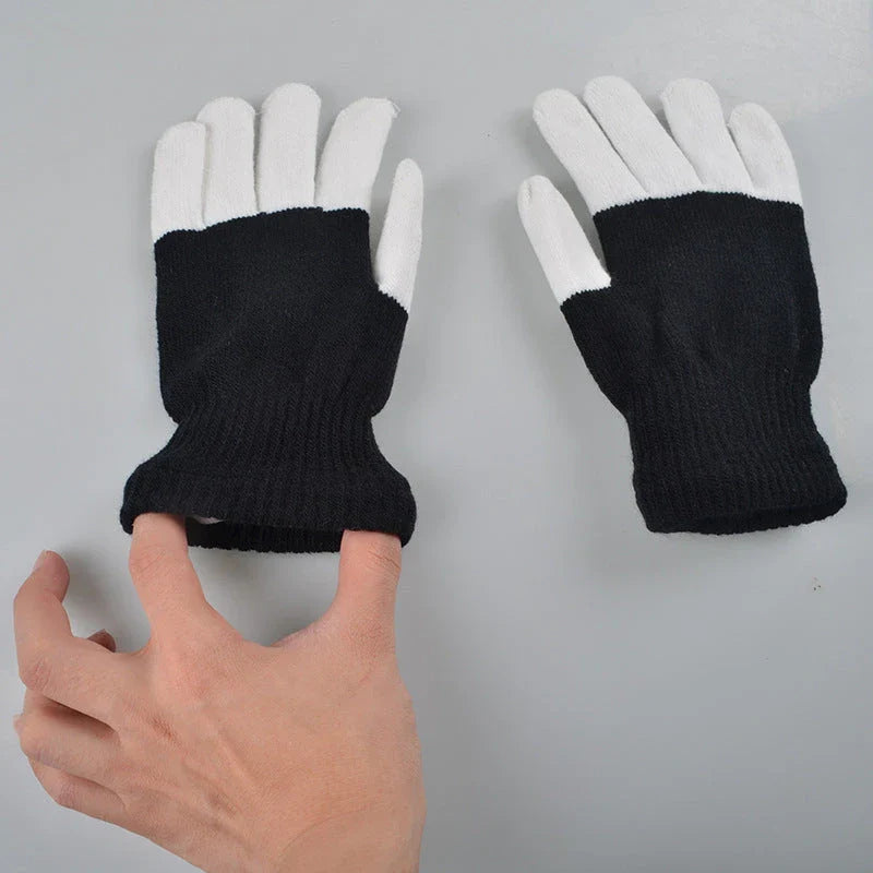 Pair of LED gloves featuring a variety of customizable lighting effects for dance, performance, and nightlife events