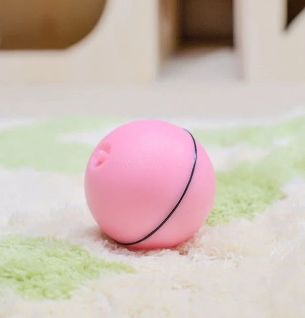 Interactive LED laser cat toy ball with catnip, perfect for keeping your feline friend entertained