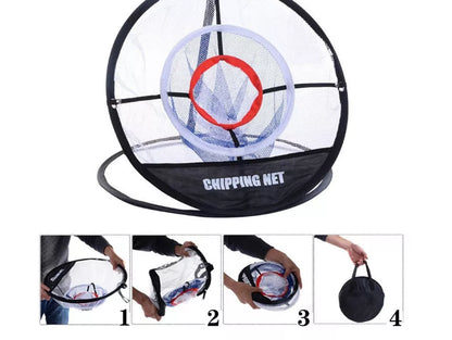 UP Indoor Outdoor Chipping Pitching Training Net in white, featuring instant pop-up design