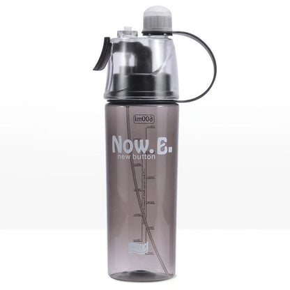 Refreshing mist spray cup with adjustable water spray, transparent scale, and compact design for outdoor activities
