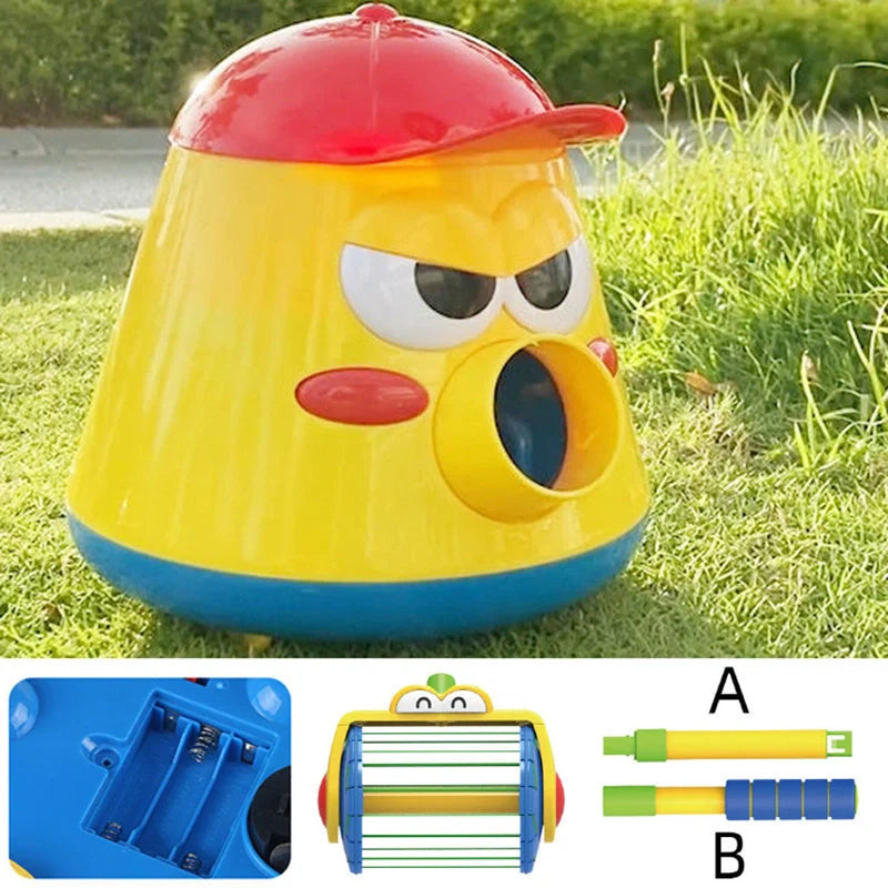 Cannonball Pot Car Toy with 360-degree movement and bell ball spraying feature