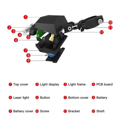 Ampulla Smart LED Wireless Tail Light with Batmobile-inspired design and advanced safety features