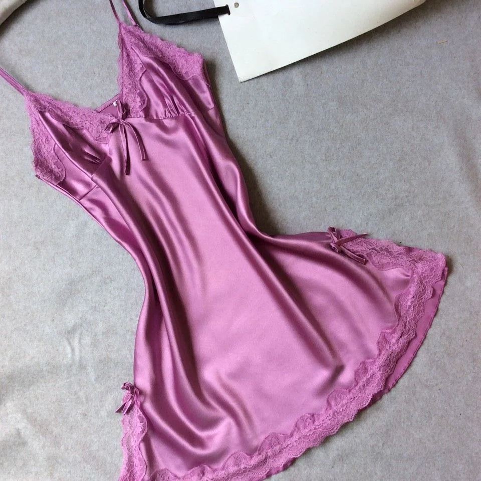 Silk sling pajamas in various colours for summer comfort