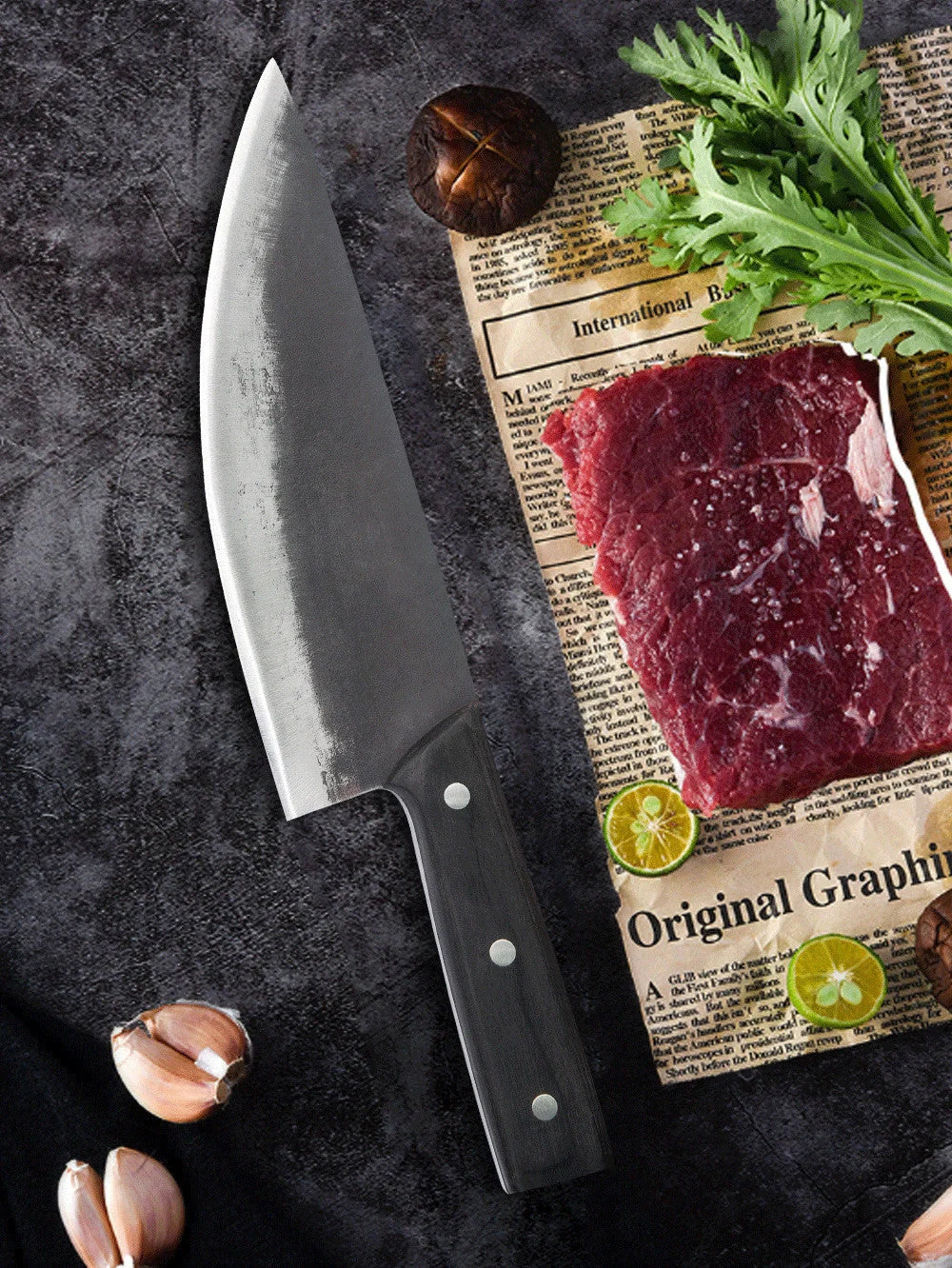 Premium high carbon steel fish and bone knife for effortless cooking