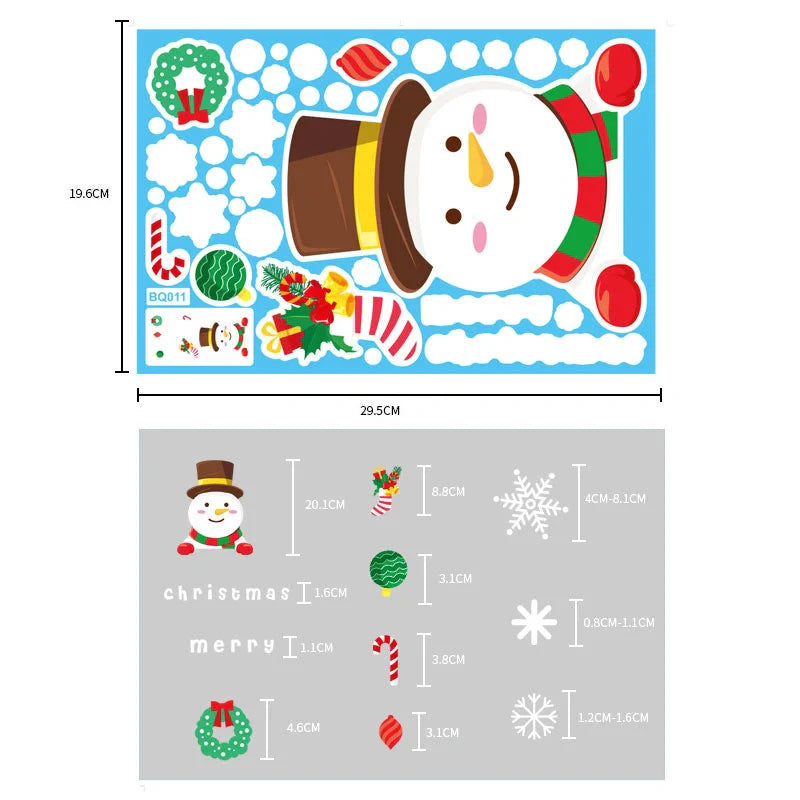 Festive LED string lights with Santa Claus and snowflakes for holiday decor