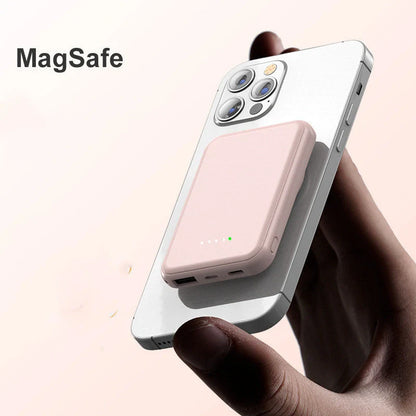 Mini Fast Charging Magnetic Wireless Power Bank in various colors