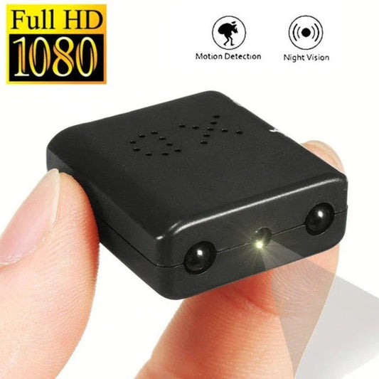 Compact 1080p full HD infrared night vision hidden micro camera for home, business, and vehicle security surveillance