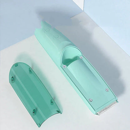Cordless electric baby hair clipper with suction function for safe, mess-free haircuts