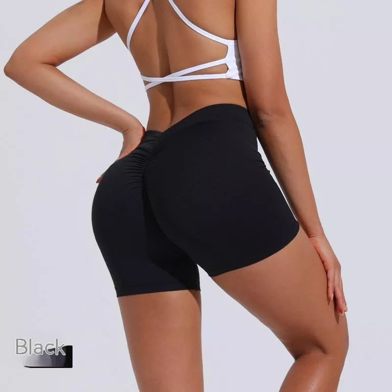 Women's nylon tight shorts for training and running in various colours