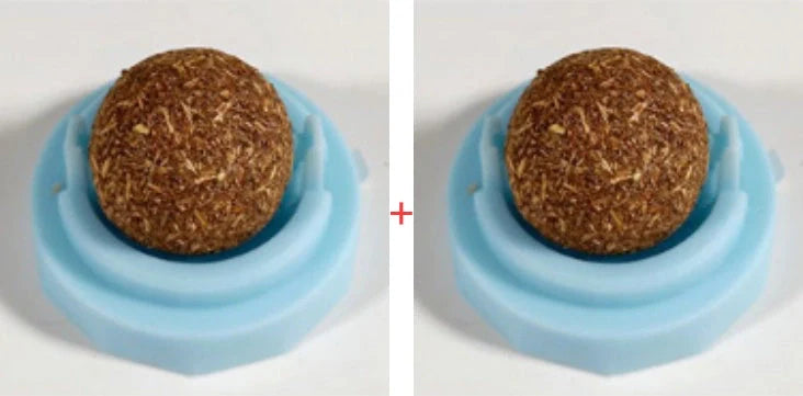 Self-adhesive Rotated Catnip Lick Ball for cats, natural ingredients, 90g