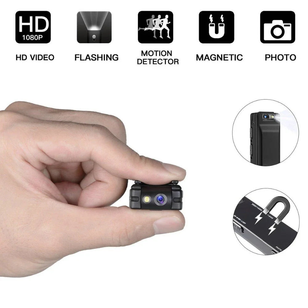 Premium Magnetic 1080P Digital Recorder with Zinc Alloy Casing, Versatile Mounting, and Long Battery Life