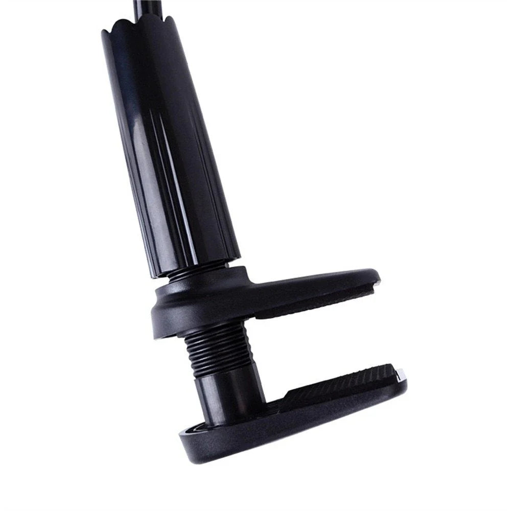 Versatile tablet and phone stand with 360-degree rotation for comfortable hands-free use while lounging on the couch or in bed
