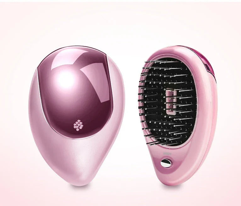 Relaxing Vibration Massage Hair Comb with Negative Ions for Soothing Scalp and Shiny, Healthy Hair