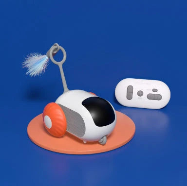Wireless Interactive Cat Toy Car with Remote Control - Engaging Feline Fun