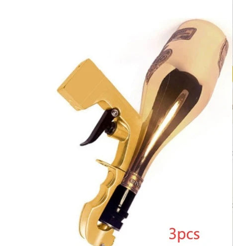 Versatile Champagne Sprayer with adjustable spray controls and stopper/pourer functionality for parties and celebrations