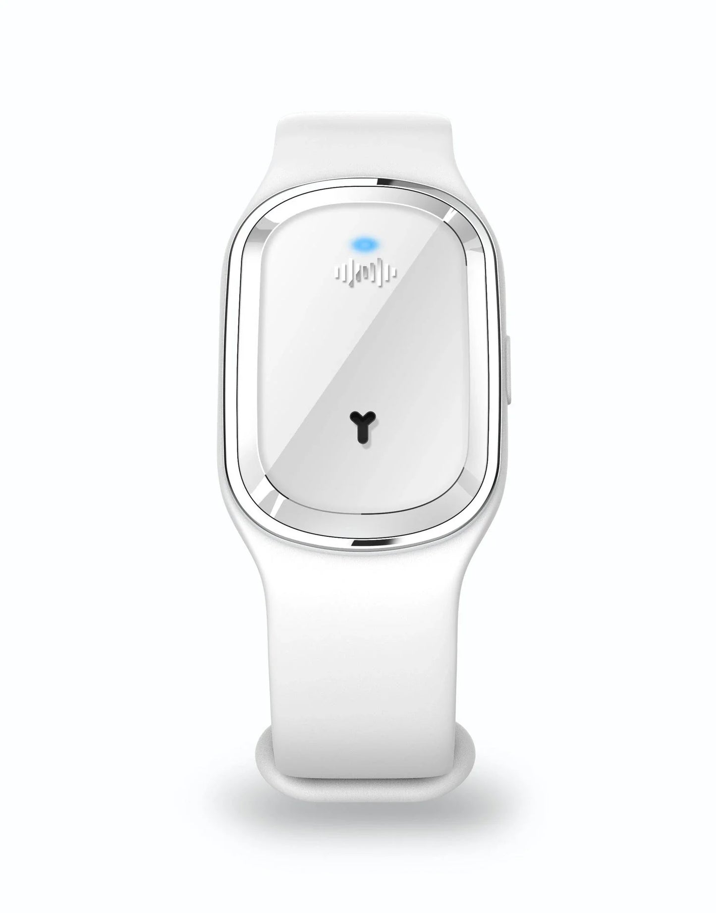 Ultrasonic mosquito repellent bracelet with sleek, waterproof design for outdoor activities