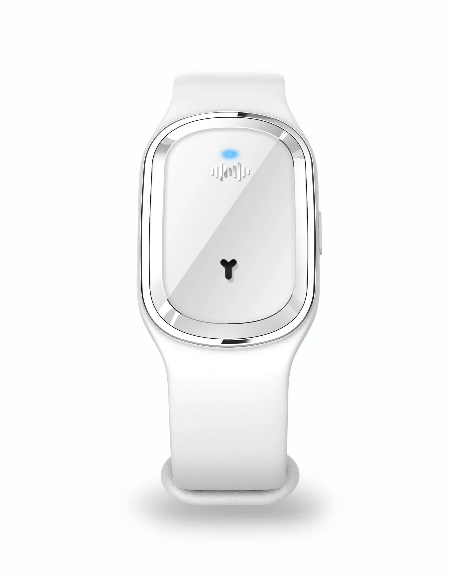 Ultrasonic mosquito repellent bracelet with sleek, waterproof design for outdoor activities