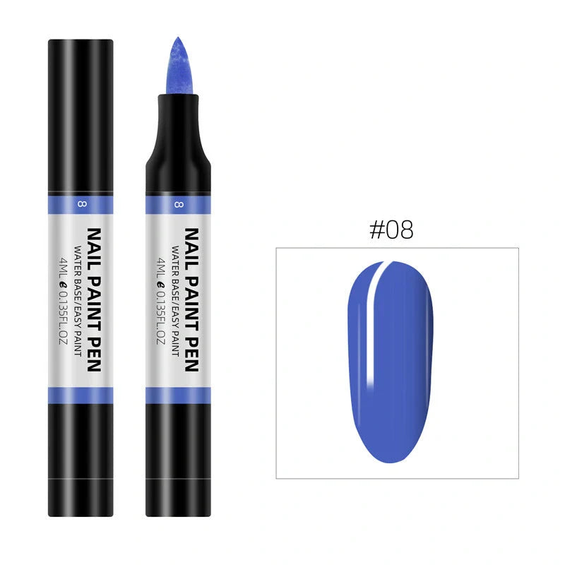 24 colour nail polish painting pen set for 3D nail art designs