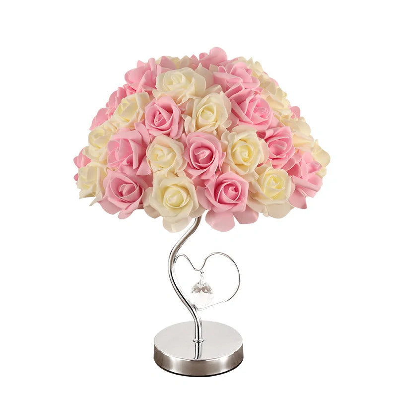 Wedding Decoration Lamp with roses flower light design for romantic home ambience