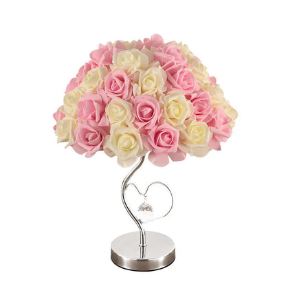 Wedding Decoration Lamp with roses flower light design for romantic home ambience
