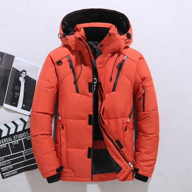 A cosy, hooded windbreaker jacket in a variety of classic colours, designed for outdoor adventures in the United Kingdom.