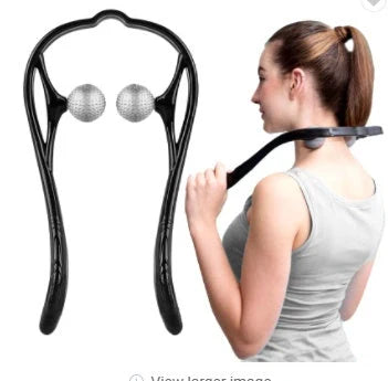 Pressure Point Therapy Neck Massager in pink, blue, and green for neck and shoulder relief