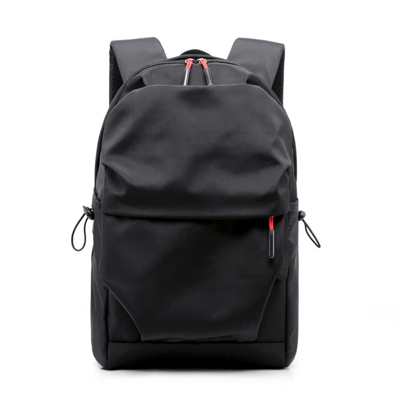 Stylish nylon backpack with multiple compartments for everyday use