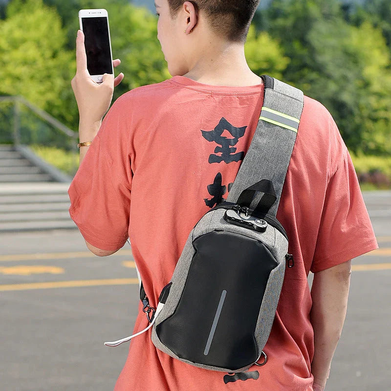 A durable and stylish Oxford cloth shoulder bag with a spacious interior and adjustable strap for everyday use.