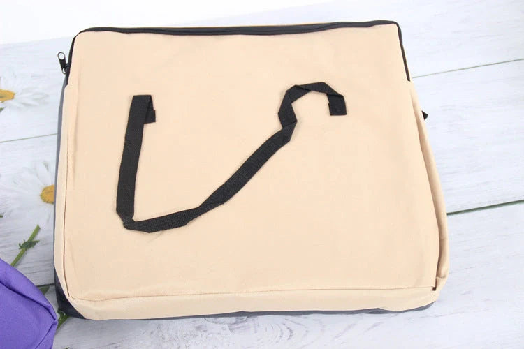Quilted fabric pet car seat bag with breathable mesh for small cats and dogs