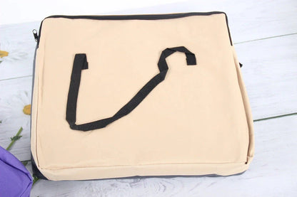 Quilted fabric pet car seat bag with breathable mesh for small cats and dogs