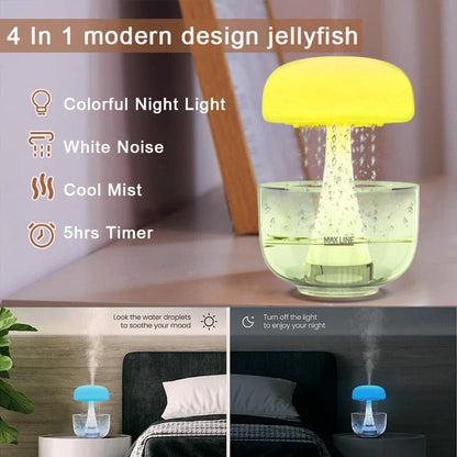 Versatile Cloud Humidifier with Soothing Ambience Lighting - Elevate Your Home Decor with Effective Humidification and Captivating Ambient Lighting