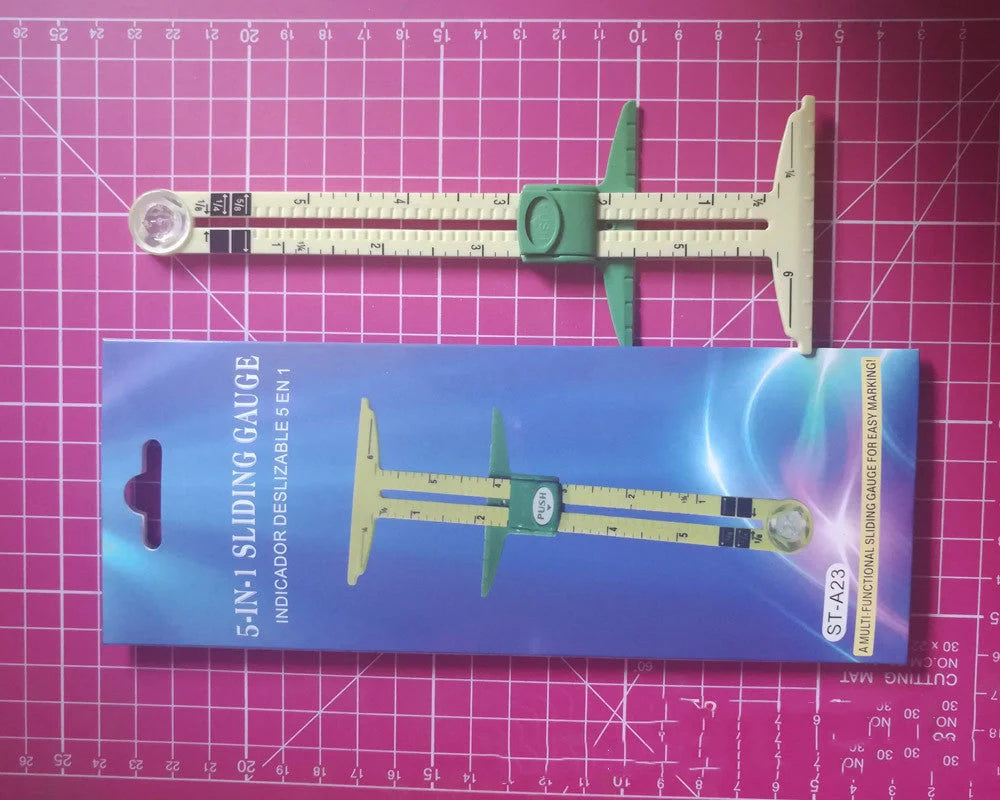 Multifunctional patchwork ruler for sewing and cutting projects