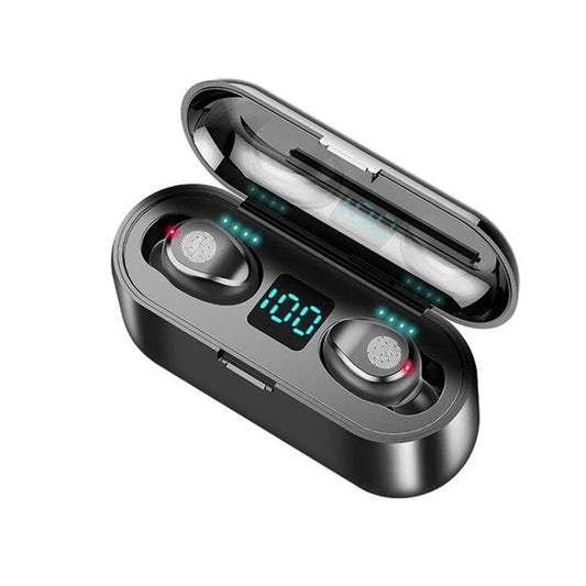 Wireless Bluetooth headphones with noise-cancelling technology and deep bass for an immersive audio experience