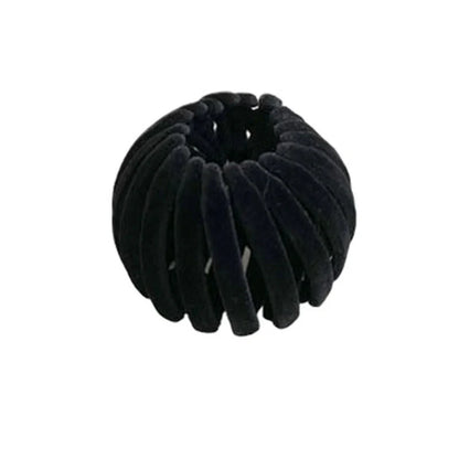 Velvet bird's nest hair ring hairpin in various colours for stylish ponytails
