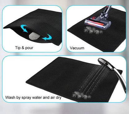 Eco-friendly honeycomb cat litter mat for waterproof and urine proof protection