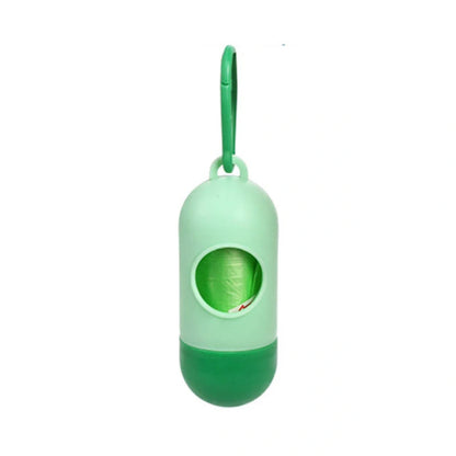 Eco-friendly dog poop bags in various colours for pet waste cleanup
