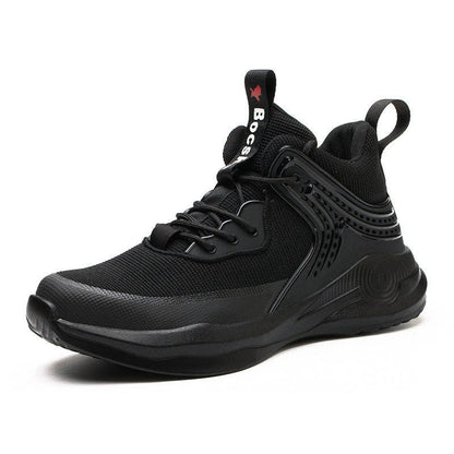 Men's steel toe work boots with puncture-resistant and breathable construction for maximum safety and comfort on the job site
