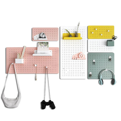 Stylish, wall-mounted Nordic-inspired storage rack for organising kitchen, study, and office essentials