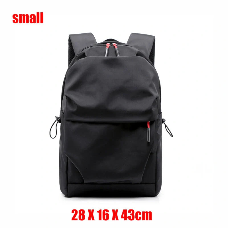 Stylish nylon backpack with multiple compartments for everyday use