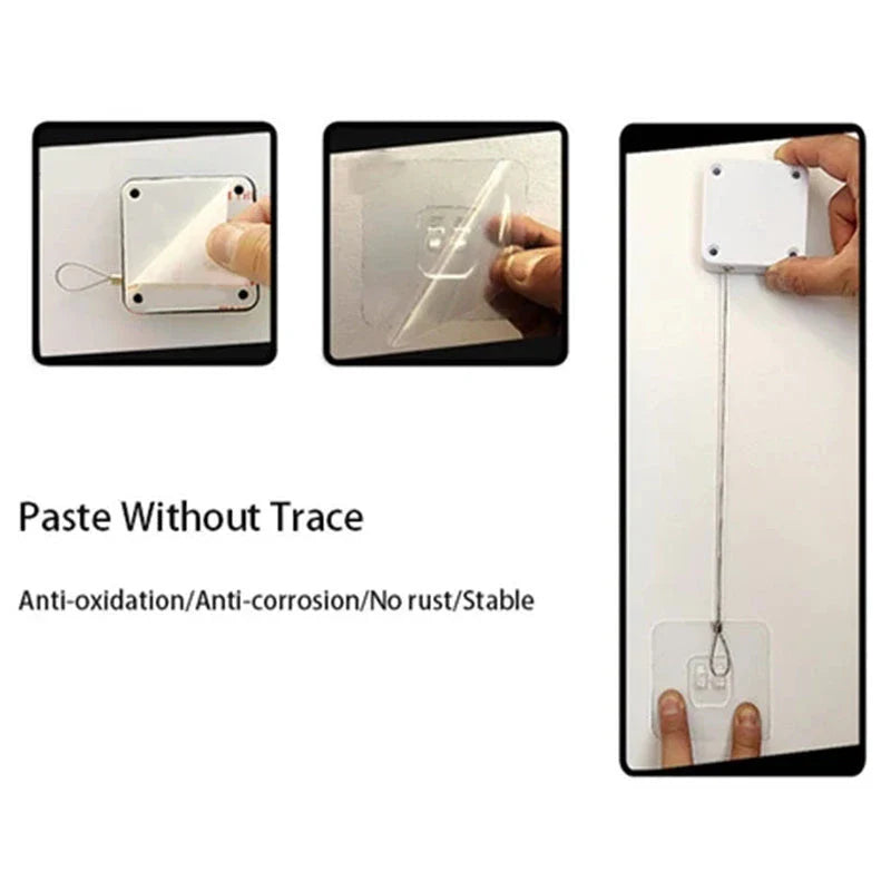 Automatic door closer with soft-close mechanism for sliding, glass, and swing doors. Premium steel construction and adjustable tension settings for reliable performance.