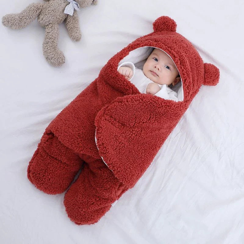 Cozy and soft baby sleeping bag in various colors for newborns and infants up to 9 months old