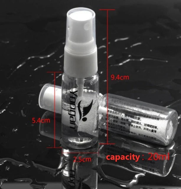 Premium anti-fog liquid for glasses and goggles ensuring clear vision