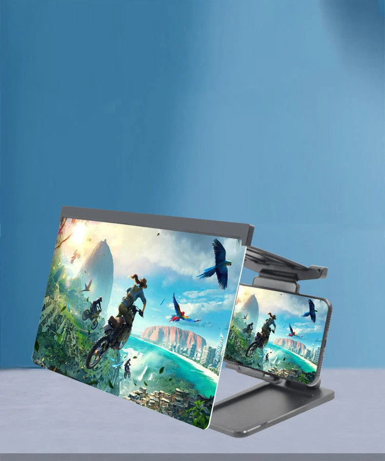 12 Inch Mobile Phone Screen Amplifier with folding shading for iPad movies