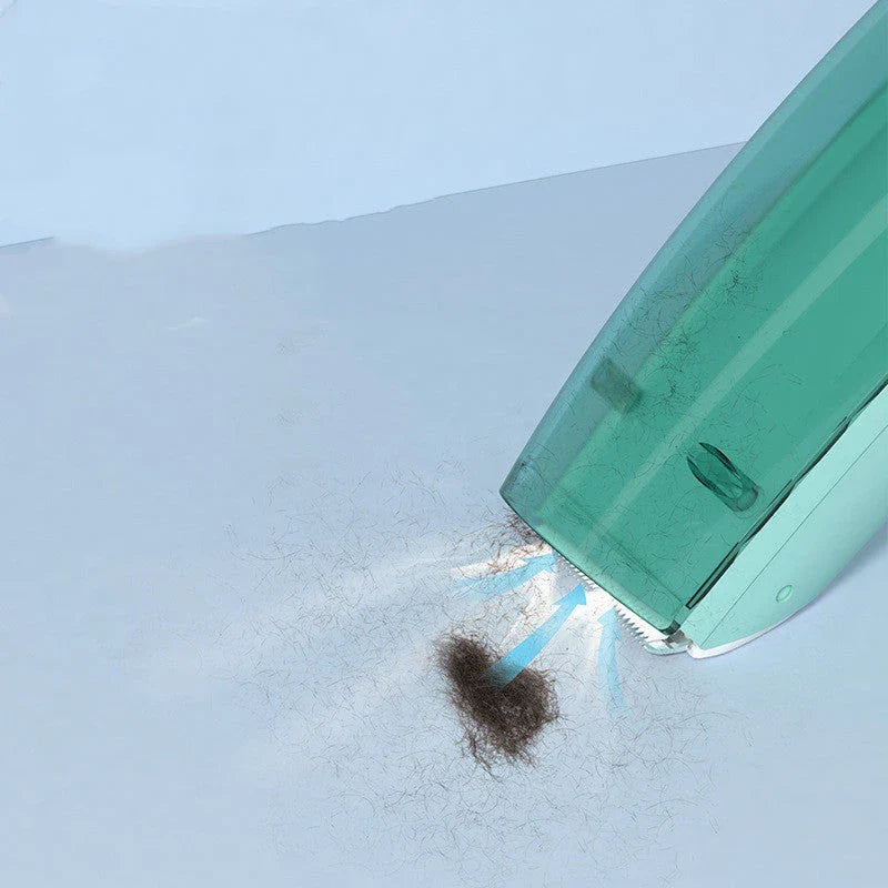 Cordless electric baby hair clipper with suction function for safe, mess-free haircuts