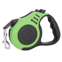 Automatic telescopic pet leash with one-handed braking and locking system, made of eco-friendly materials for safe and convenient pet walking