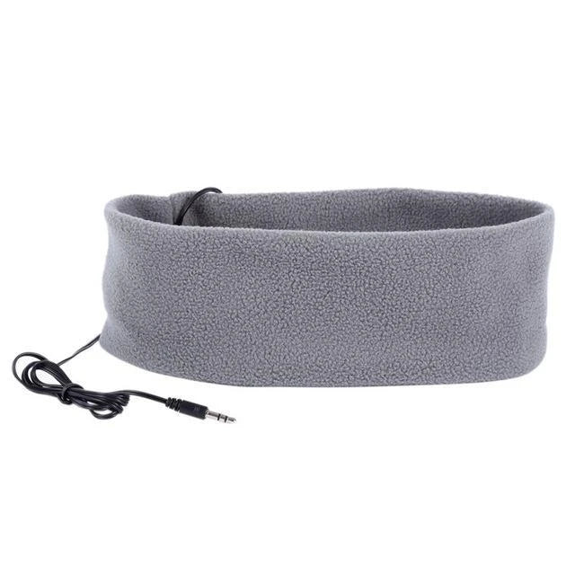 Soft, cozy sleep headphones with built-in speakers and sleep mask functionality for a comfortable and restful night's sleep