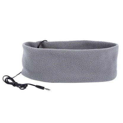 Soft, cozy sleep headphones with built-in speakers and sleep mask functionality for a comfortable and restful night's sleep